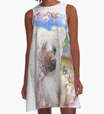 Chinese crested sakura A-Line Dress