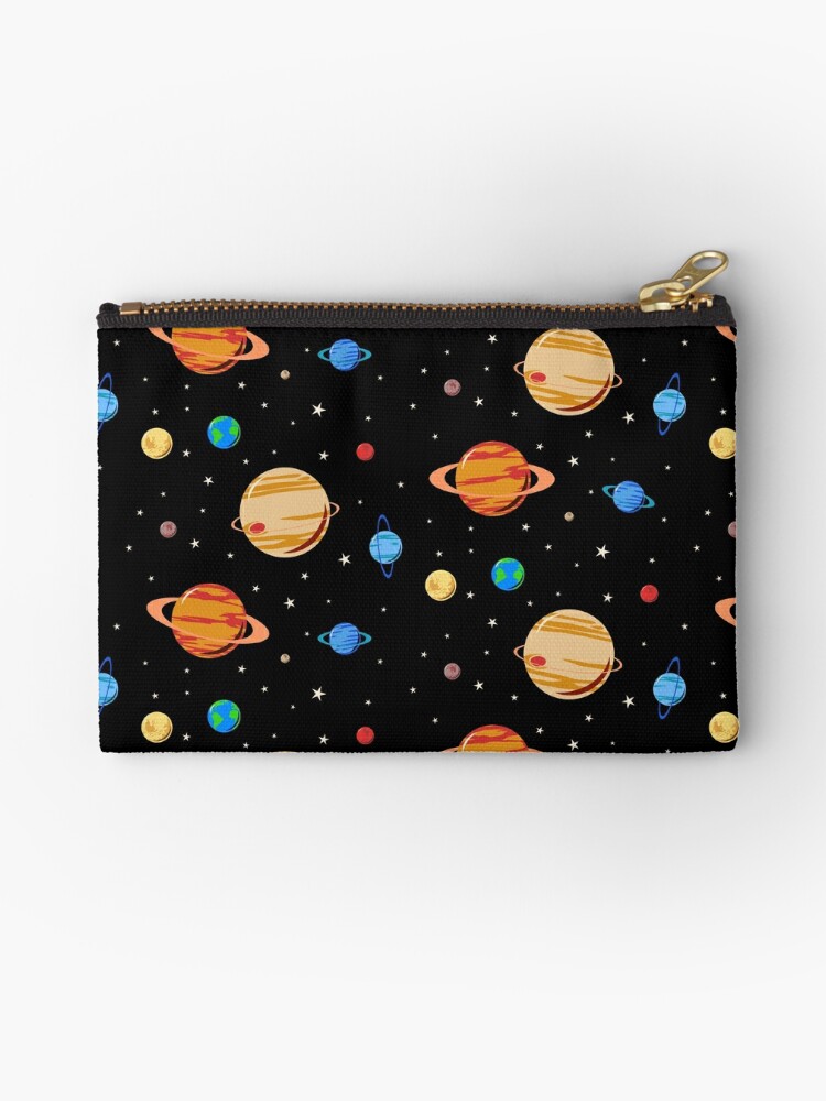 Solar System Vinyl Record Zipper Pouch for Sale by jezkemp