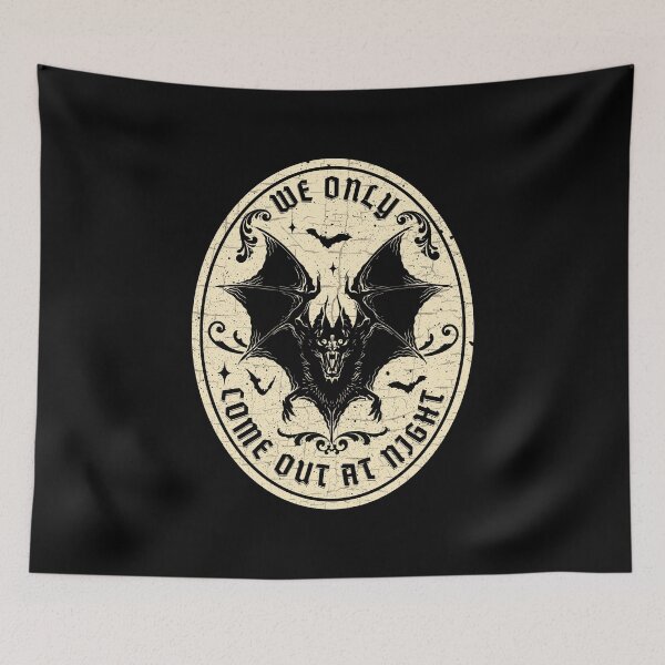 Item preview, Bat - We only come out at night designed and sold by ValentinaHramov.