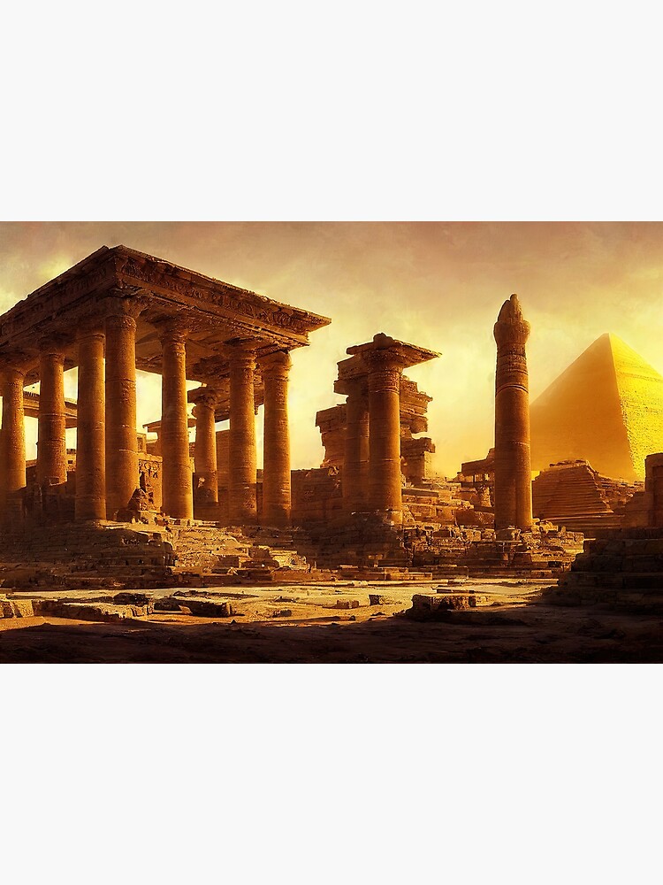 Disover Landscapes of Ancient Egypt Premium Matte Vertical Poster