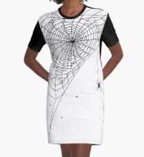 Spider web Graphic T-Shirt Dress