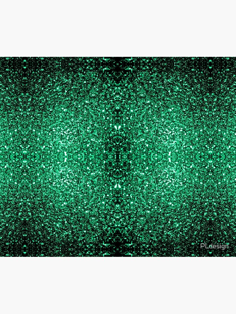 Emerald Green Faux Glitter Sparkles Throw Blanket For Sale By