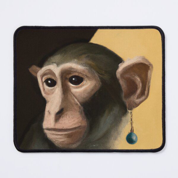 Item preview, "A monkey with a pearl earring" by Johannes Vermeer designed and sold by nanlos.