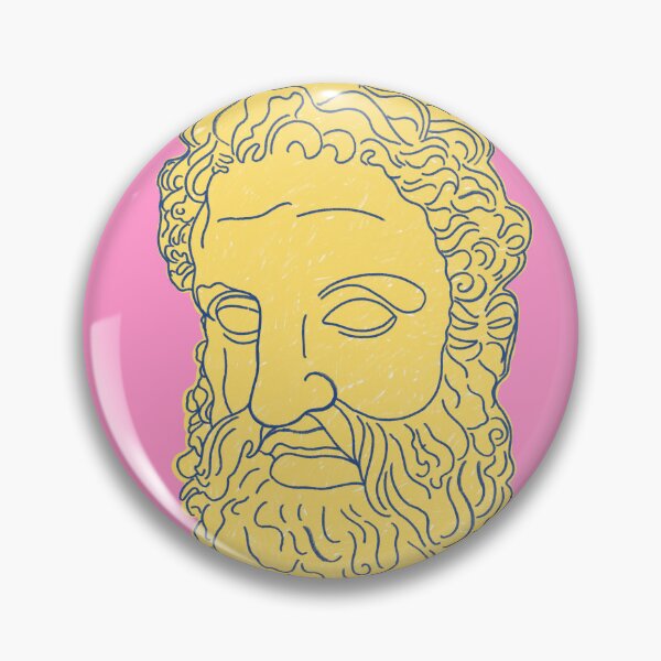 Item preview, Bearded Greek Male Statue Portrait Illustration designed and sold by Adam Regester.
