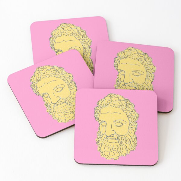 Item preview, Bearded Greek Male Statue Portrait Illustration designed and sold by Adam Regester.