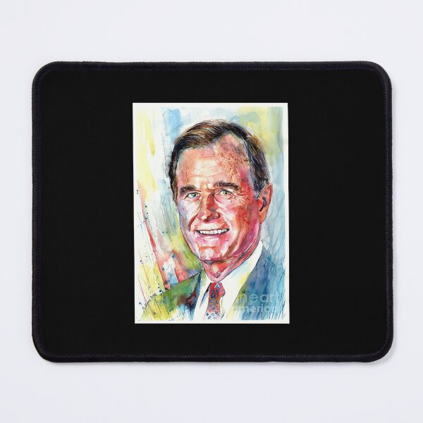 Item preview, president george hw bush portrait suzanns art designed and sold by ristteyusuufb.