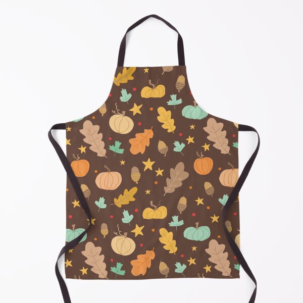 Item preview, Autumn Pumpkins, Leaves and Acorns - dark designed and sold by Lizzy Doe.