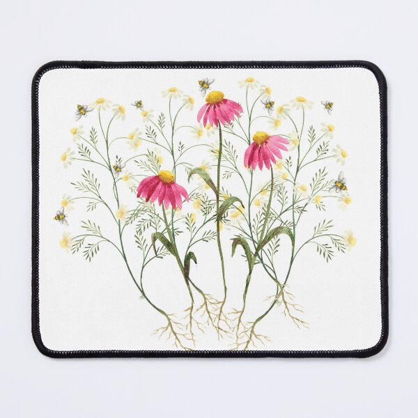 Item preview, Chamomile and Coneflowers designed and sold by Margie-Lilley.