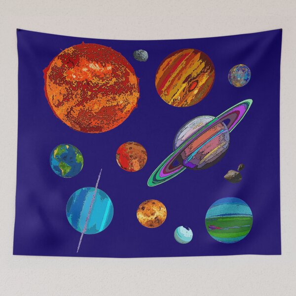 Item preview, The NINE Planets Plus the Sun & Asteroids designed and sold by Havocgirl.