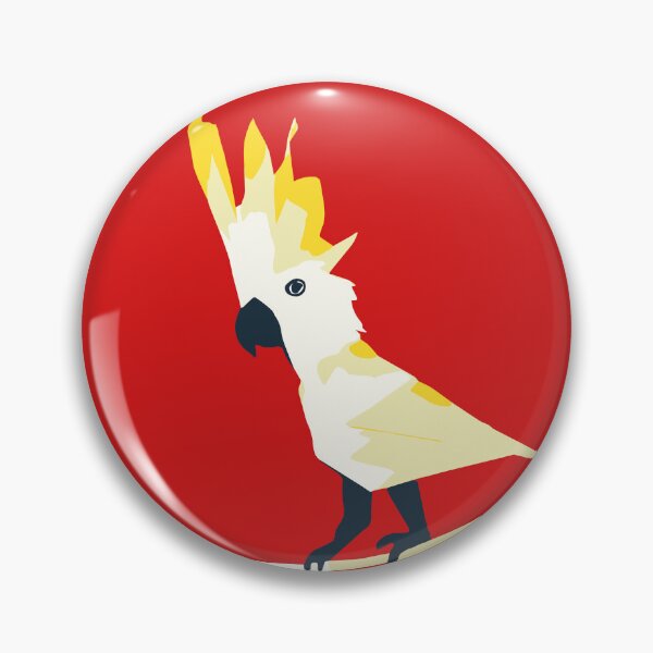 Item preview, Cocky Cockatoo on Red designed and sold by woodlarks.