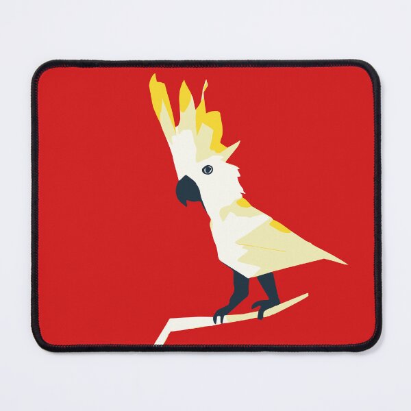 Item preview, Cocky Cockatoo on Red designed and sold by woodlarks.