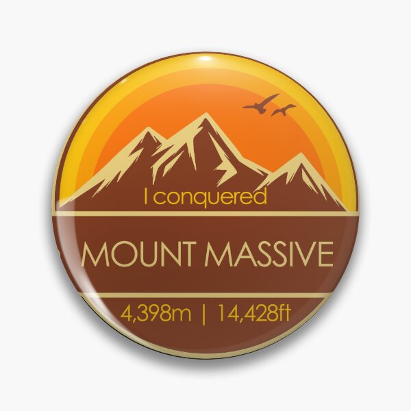Item preview, I Conquered Mount Massive Hiker's Collectable designed and sold by LegsMiserable.