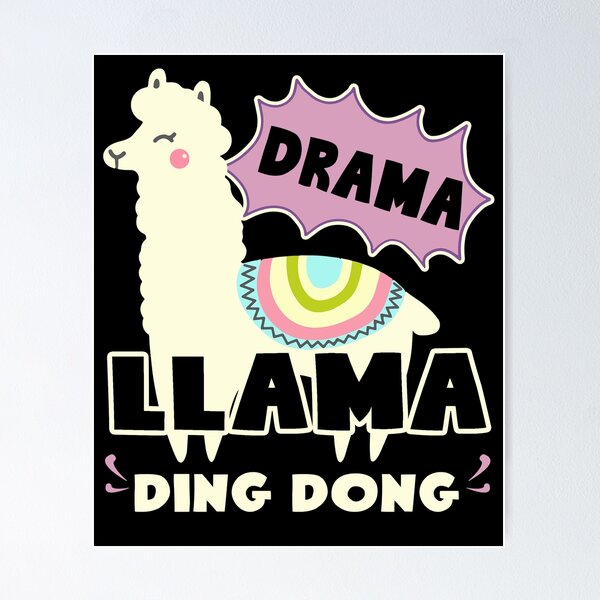 Item preview, Llama - Drama Llama Ding Dong designed and sold by UnknownArtistt.