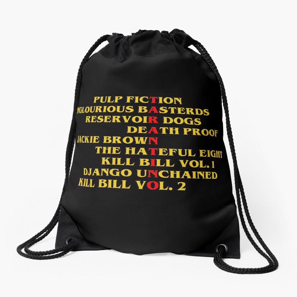 Quentin Tarantino films Drawstring Bag