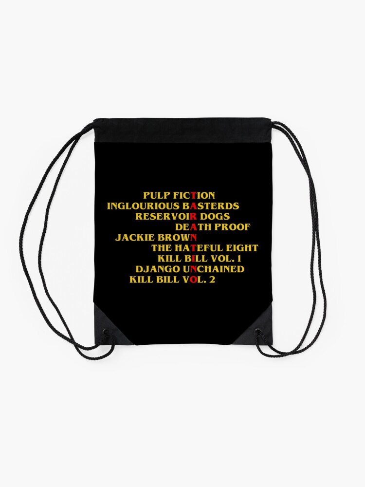 Alternate view of Quentin Tarantino films Drawstring Bag