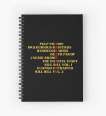 Quentin Tarantino films Spiral Notebook