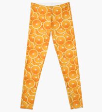 Orange Slice Digital Montage Leggings