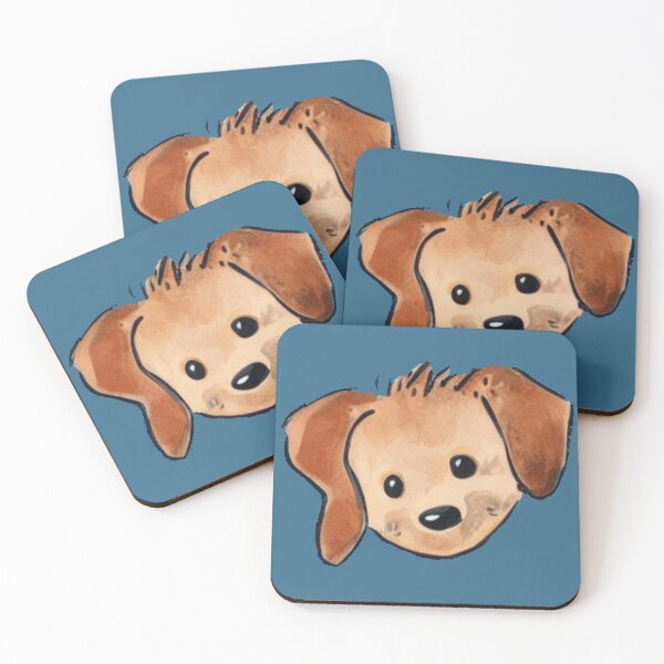 Item preview, Cute puppy head illustration designed and sold by ODINDISA.