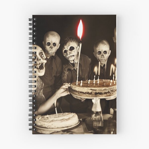 Item preview, Halloween zombie birthday party with balloons and cake designed and sold by ART NeuroSmARTxx.