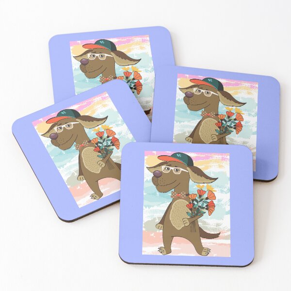 Item preview, Fashionable funny dog with glasses designed and sold by Jk-812.