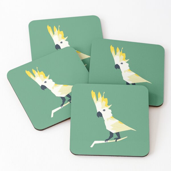 Item preview, Cocky Cockatoo on Green designed and sold by woodlarks.