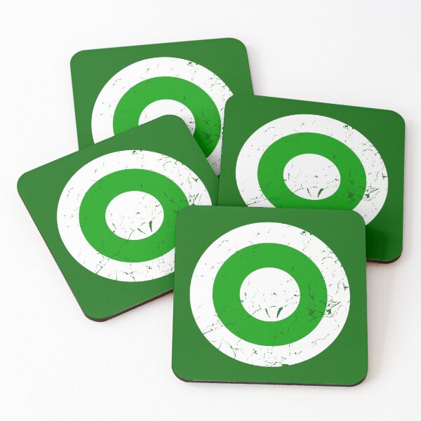 Item preview, Vintage White and Green Roundel designed and sold by Irish-Nostalgia.