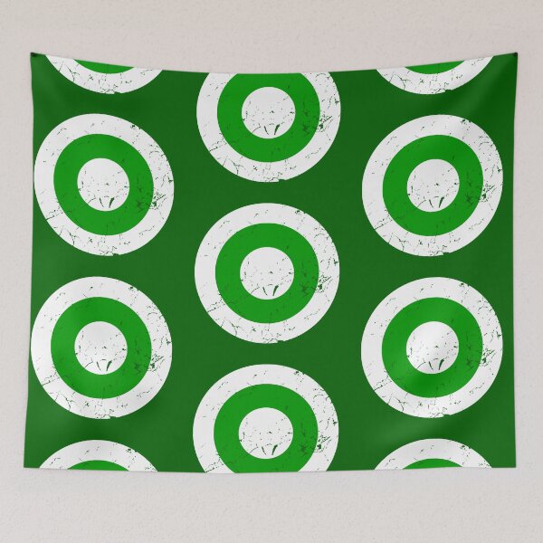 Item preview, Vintage White and Green Roundel designed and sold by Irish-Nostalgia.