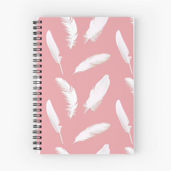 Item preview, White Feather Print on Shell Pink designed and sold by Marymarice.