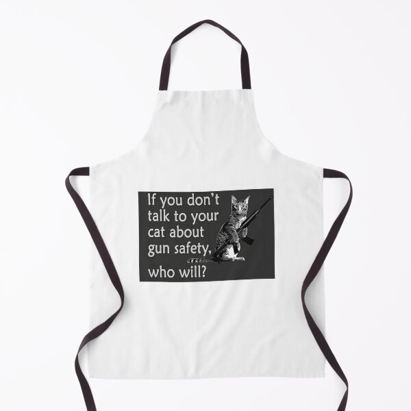 Item preview, Talk to Your Cat About Gun Safety Poster designed and sold by crasyfrohah.