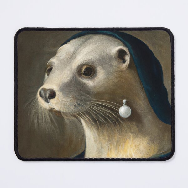 Item preview, "A sea otter with a pearl earring" by Johannes Vermeer designed and sold by nanlos.