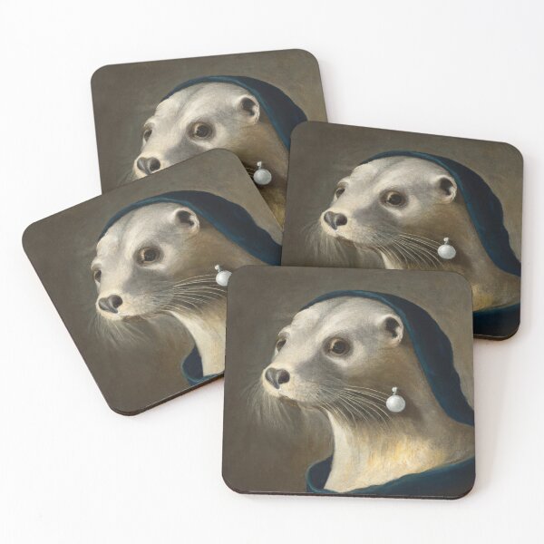 Item preview, "A sea otter with a pearl earring" by Johannes Vermeer designed and sold by nanlos.