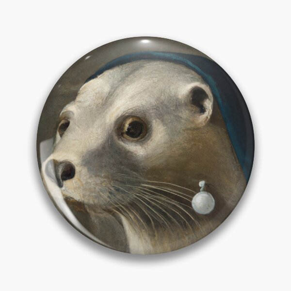 Item preview, "A sea otter with a pearl earring" by Johannes Vermeer designed and sold by nanlos.