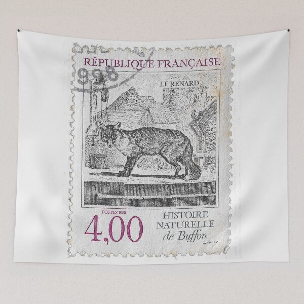 Item preview, 1988 French Stamp of the Fox designed and sold by yousufi.