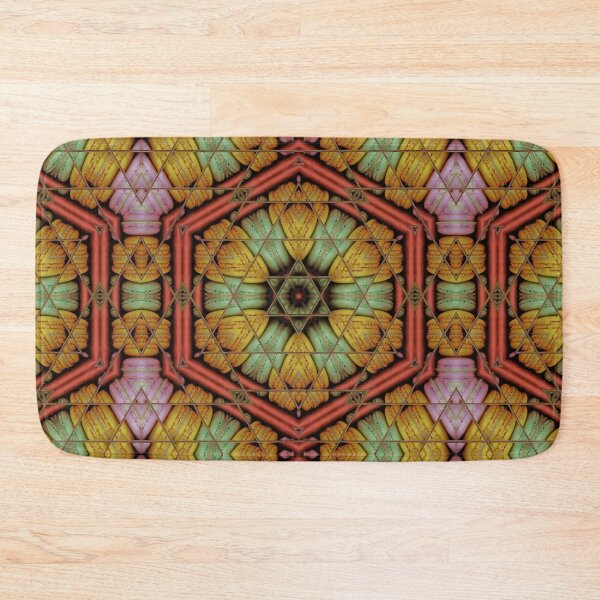 Item preview, colourful triangular kaleidoscopic floral pattern and macaroon design designed and sold by mister-john.