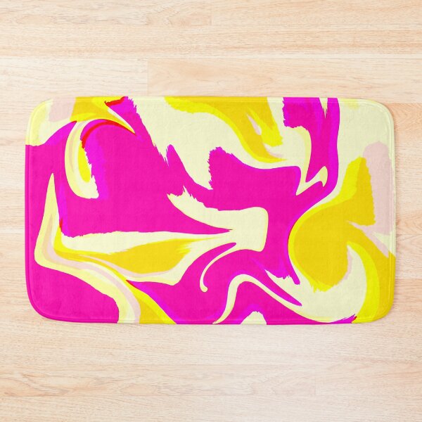 Item preview, Hot Pink, Fushia, Yellow and Light Yellow, Baby Yellow Marble Pattern Design designed and sold by theprintedclub.