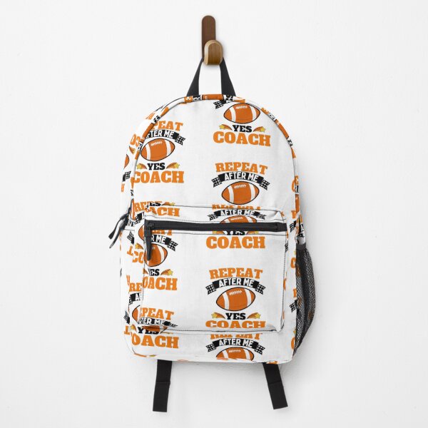Item preview, Repeat After Me Yes Coach Football - Orange Black - Funny Sports designed and sold by GymWearDepot.