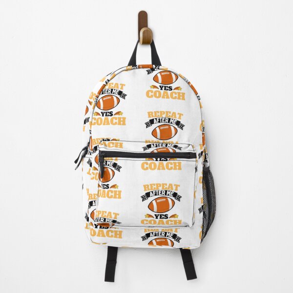 Item preview, Repeat After Me Yes Coach Football - Yellow Black - Funny Sports designed and sold by GymWearDepot.