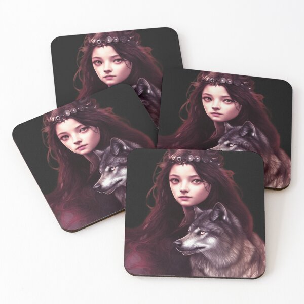 Item preview, Little wolf girl 2 designed and sold by PunkerLazar.