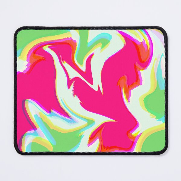 Item preview, Hot Pink, Green, White and Yellow Marble Pattern Design designed and sold by theprintedclub.