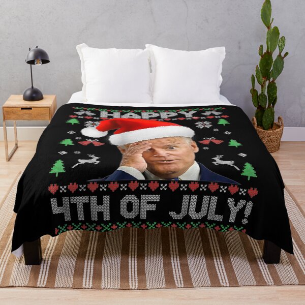 Item preview, Santa Joe Biden Happy 4th of July Ugly Christmas Sweater designed and sold by daniellsleeth07.