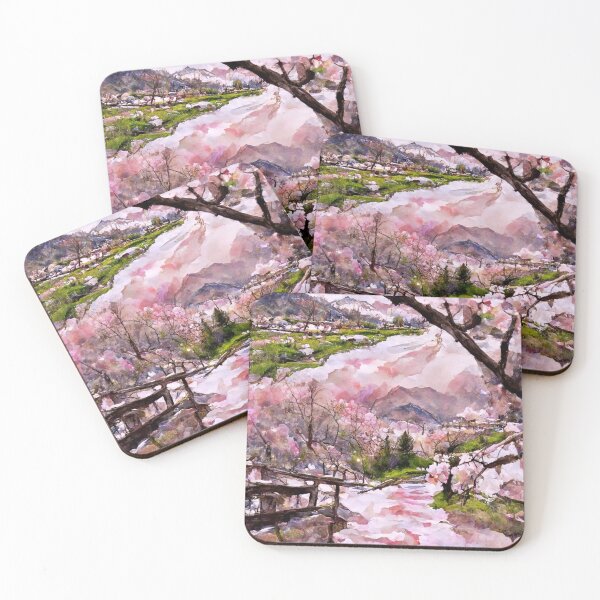 Item preview, Watercolor Painting of Cherry Blossom #3 | AI Art designed and sold by aiart0711.
