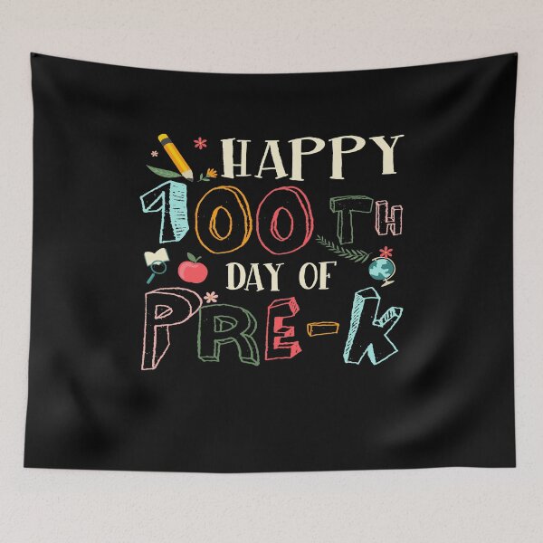 Item preview, 100 Days Of Pre K Teacher And Student Teacher Boy Girl designed and sold by biagileino1.