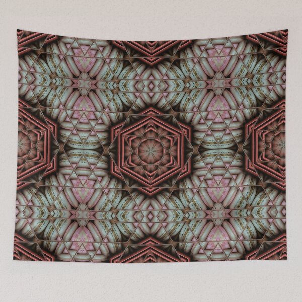 Item preview, triangular kaleidoscopic floral pattern and macaroon design designed and sold by mister-john.