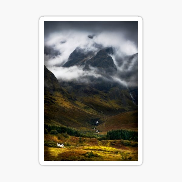 Blaven and Malevolent Weather Isle of Skye Scotland. Sticker