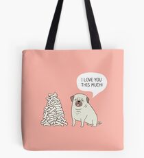 pug's love Tote Bag