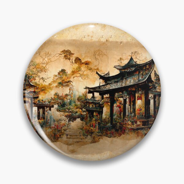 Item preview, Antique Chinese Digital Scroll designed and sold by NTxPhotography.
