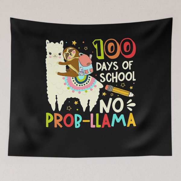 Item preview, 100 Days Of School 100 Days Of School No Prob-llama designed and sold by biagileino1.