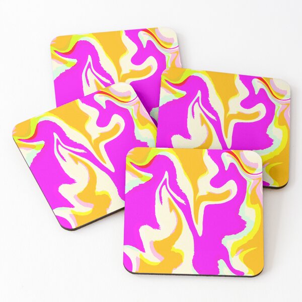 Item preview, Neon Pink, Neon Purple, White, Yellow, and Orange Marble Pattern Design designed and sold by theprintedclub.