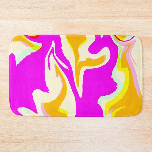 Item preview, Neon Pink, Neon Purple, White, Yellow, and Orange Marble Pattern Design designed and sold by theprintedclub.