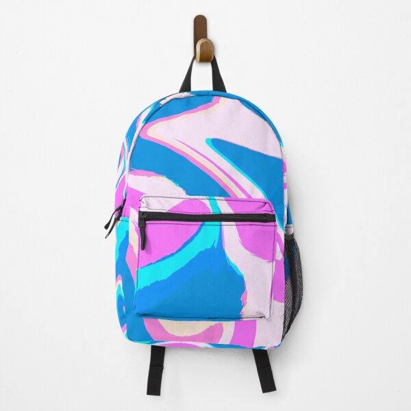 Item preview, Hot Pink, Neon Pink, White, Blue Tones and Neon Blue Marble Pattern Design designed and sold by theprintedclub.
